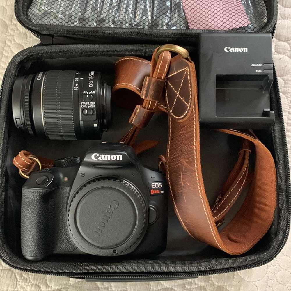 Canon EOS Rebel T6 and accessories